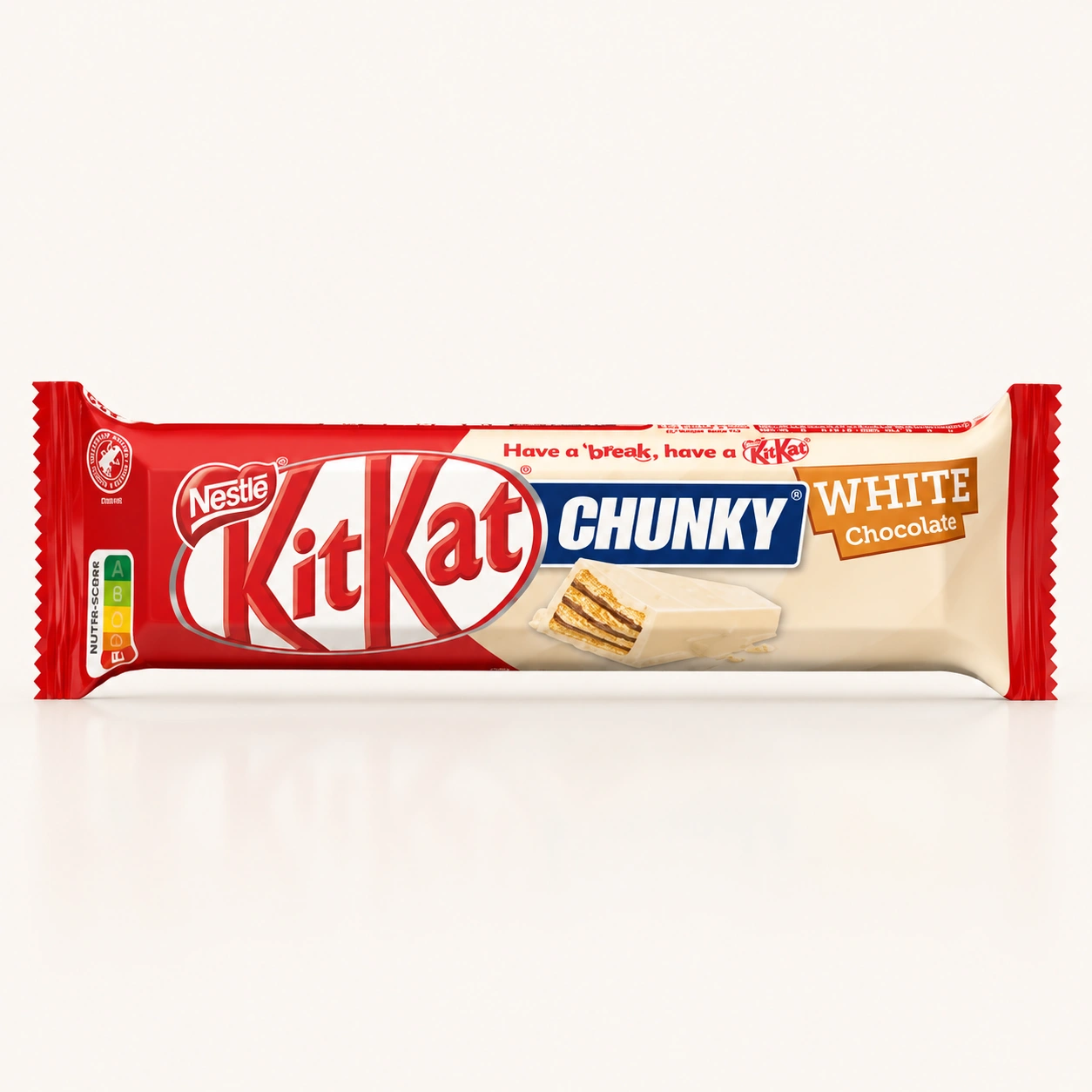 IMG_2827 بستهبندی شکلات کیت کت چانکی با روکش شکلات سفید (KitKat Chunky White) در فروشگاه بارولو