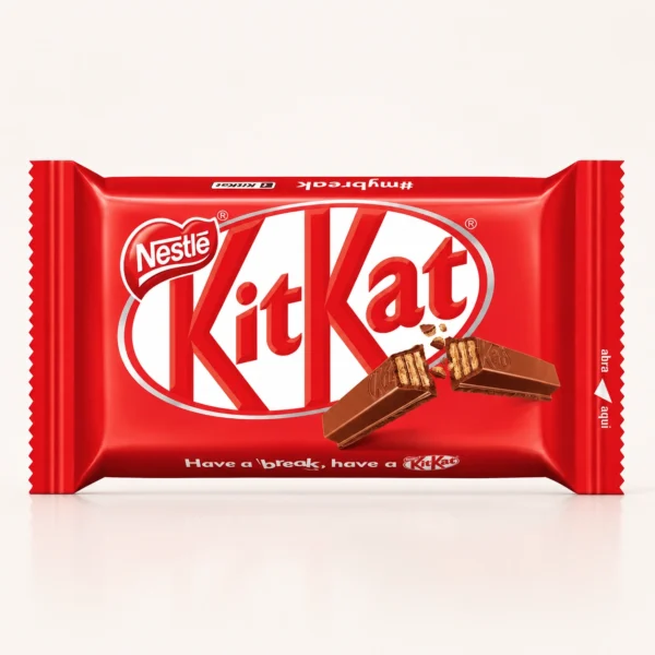 بسته‌بندی قرمزرنگ شکلات کیت کت ۴ انگشتی شیری نستله (KitKat 4 Finger) در فروشگاه بارولو