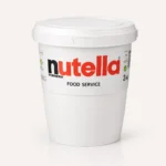 سطل پلاستیکی سفید رنگ ۳ کیلویی کرم فندقی نوتلا مخصوص کافه و قنادی (Nutella Food Service) در فروشگاه بارولو