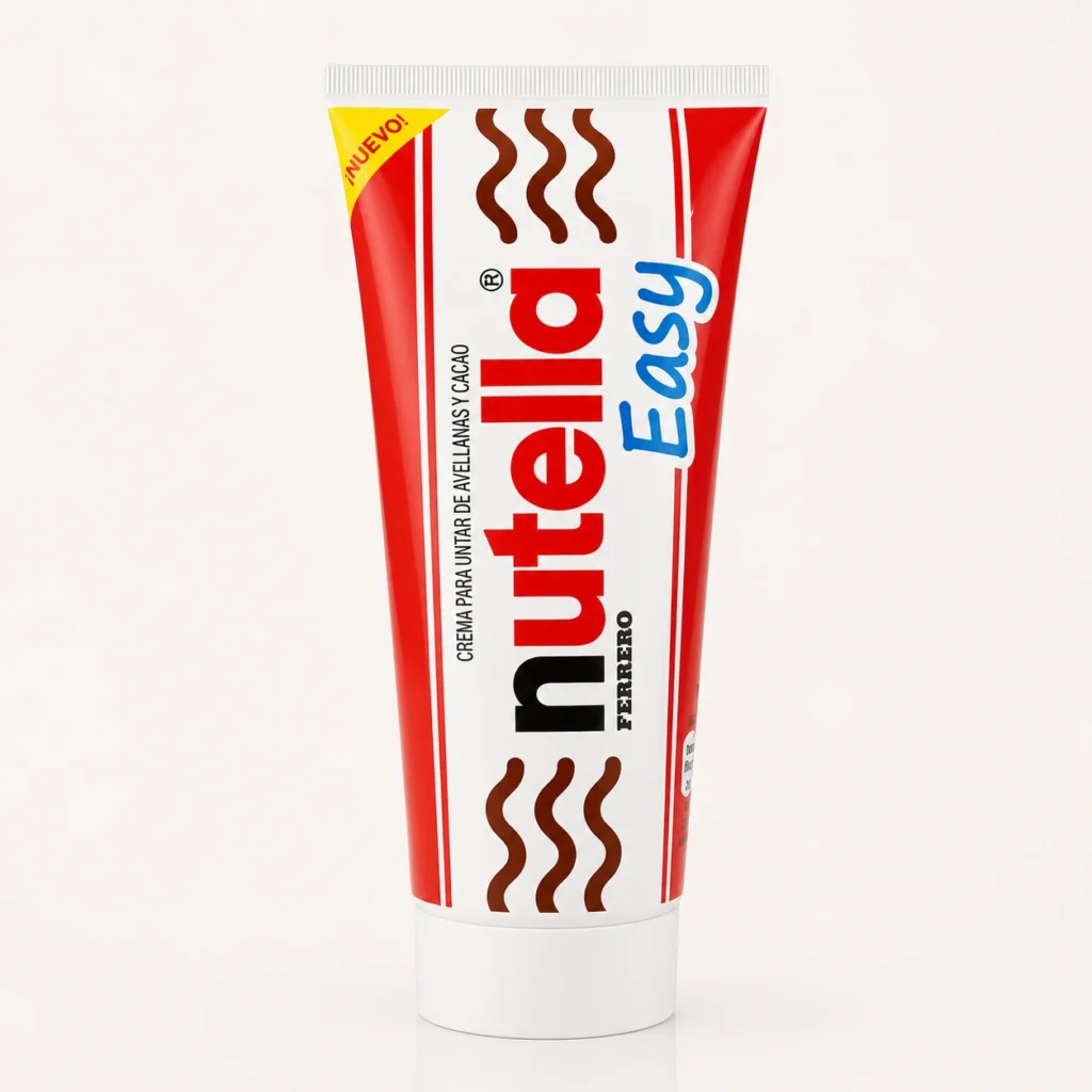 بسته‌بندی تیوپی کرم کاکائو و فندق نوتلا ایزی اورجینال (Nutella Easy) در فروشگاه اینترنتی بارولو