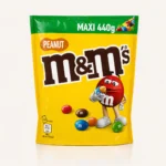 پاکت بزرگ زرد رنگ دراژه شکلات بادام زمینی ام اند امز سایز مکسی (M&M's Peanut 440g) در فروشگاه بارولو